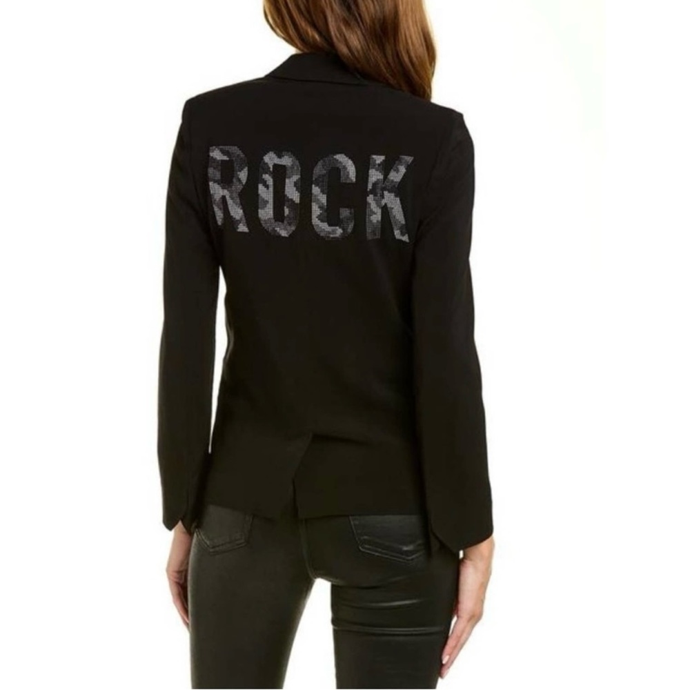 ZADIG & VOLTAIRE Vedy Rock Strass Blazer Black Deluxe Jacket